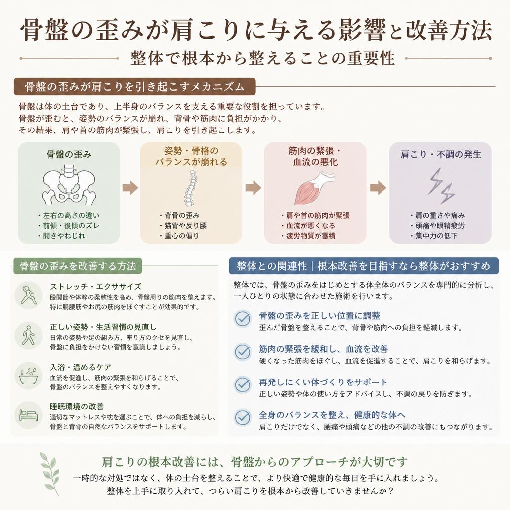 骨盤と肩こりの関係