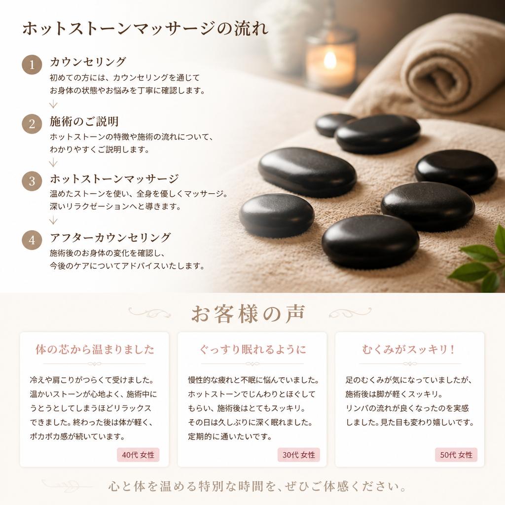 施術の流れと体験談