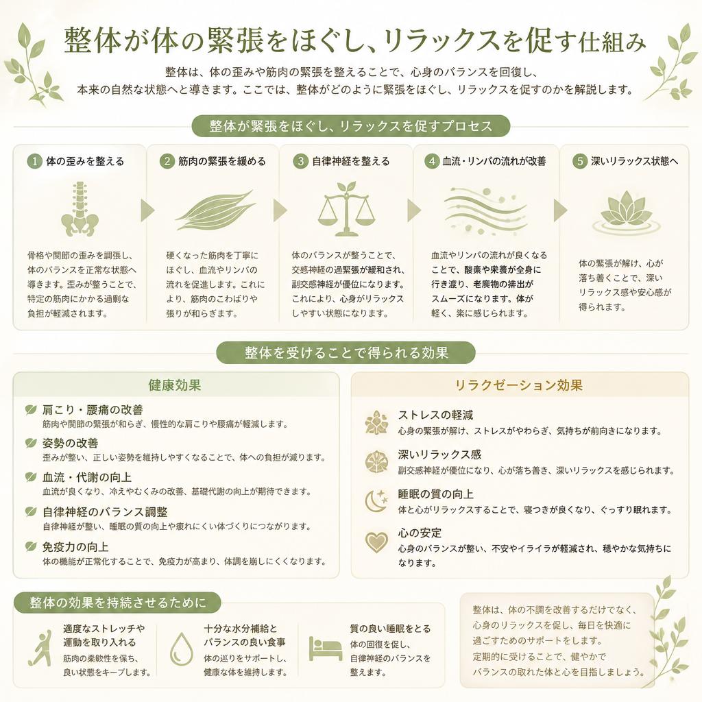 整体治療で得られる効果