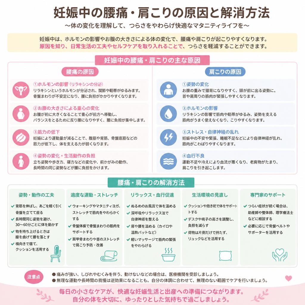 妊娠中の身体の変化
