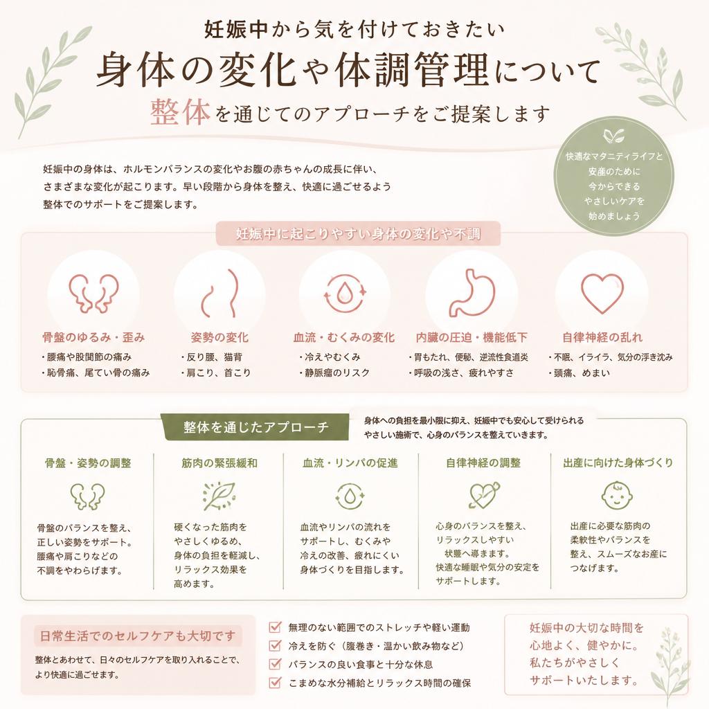 2. 妊娠中からの身体管理