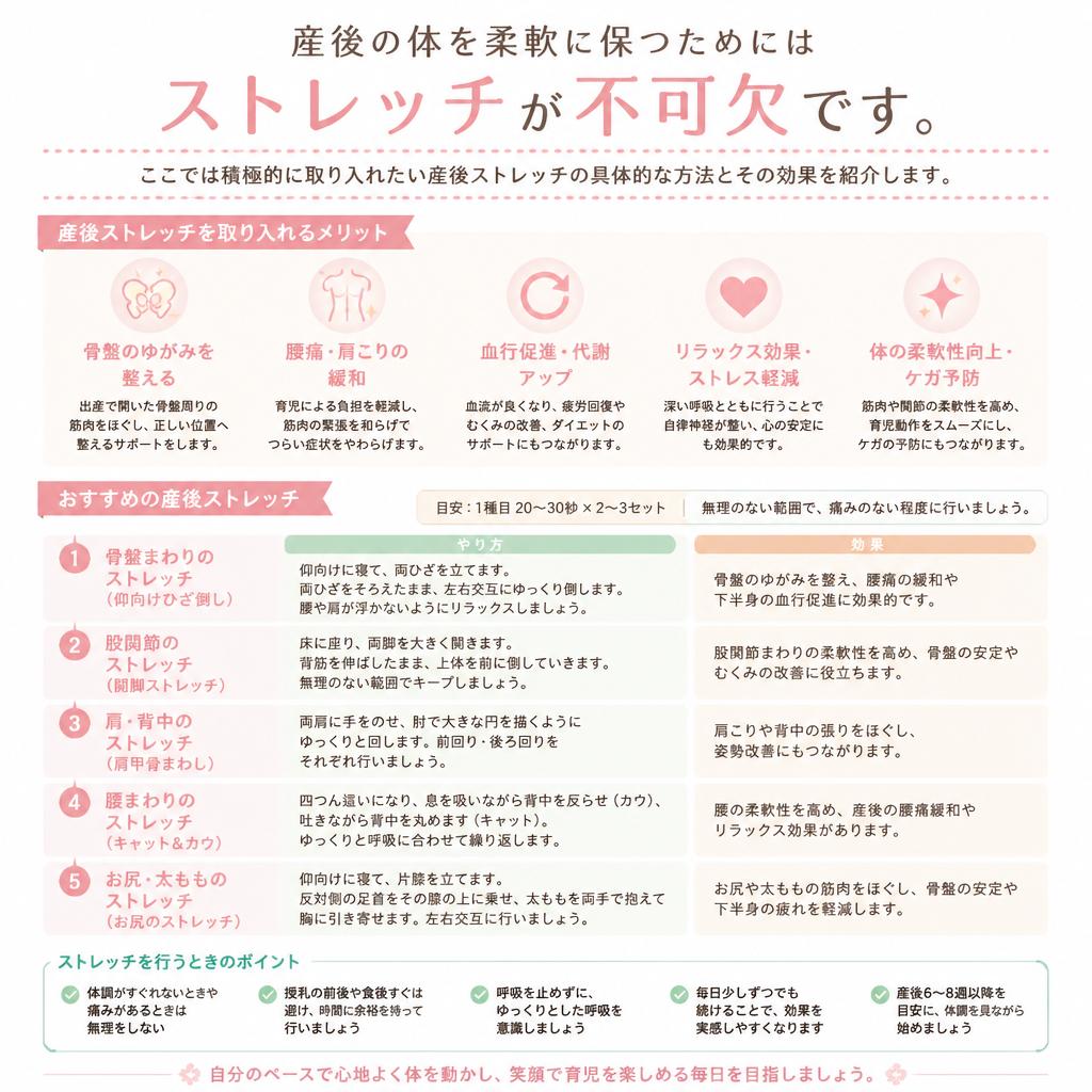 2. 産後ストレッチの重要性