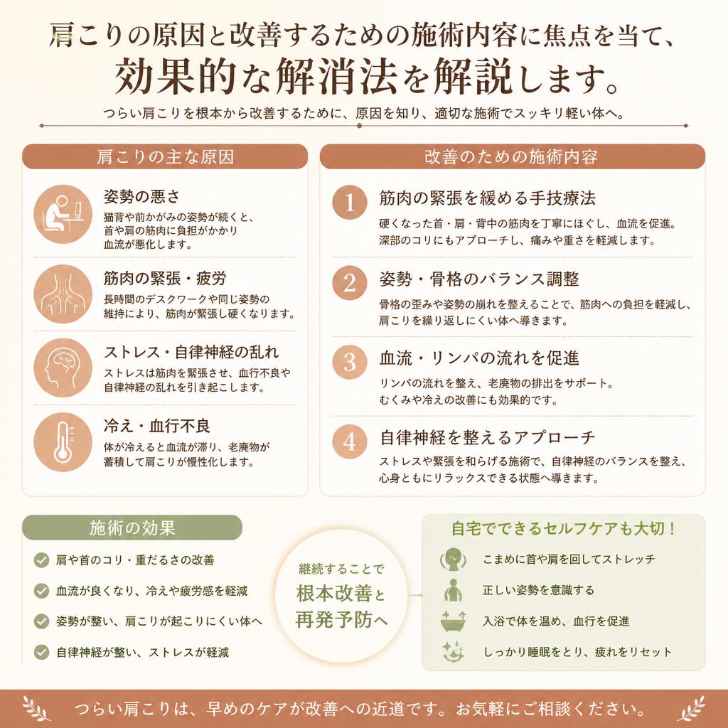 4. 肩こり解消のためのアプローチ
