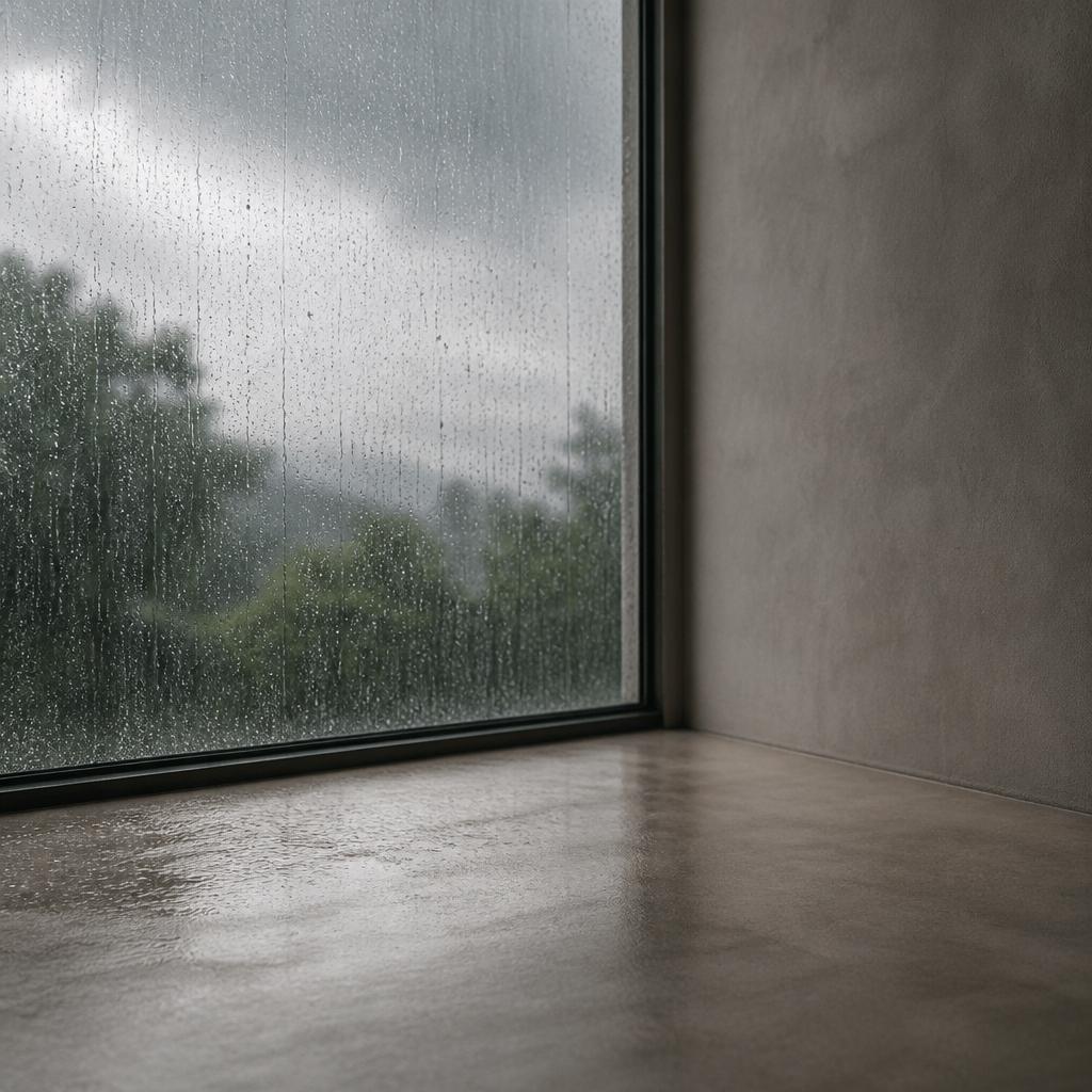 少しの雨で崩れる姿勢